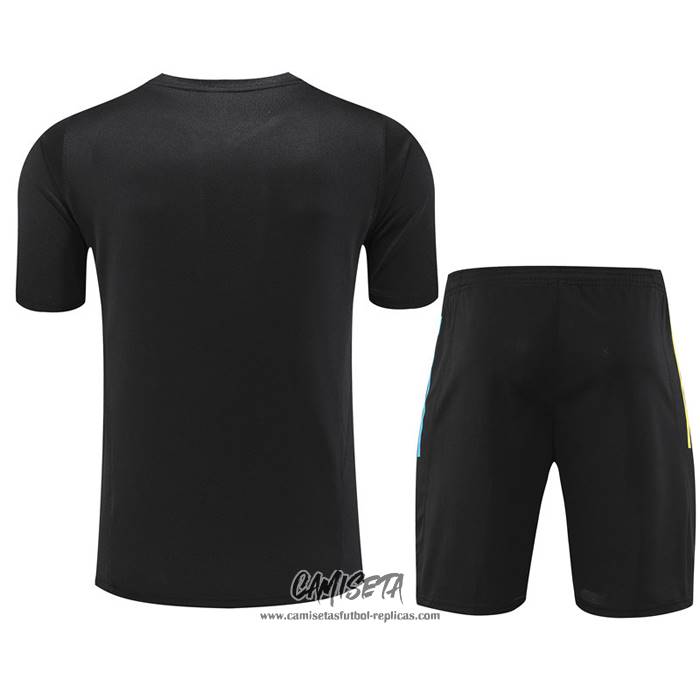 Chandal del Arsenal 2023-2024 Manga Corta Negro - Pantalon Corto